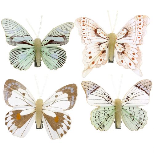 Floristik24 Motyl na klipsie 8cm 8szt