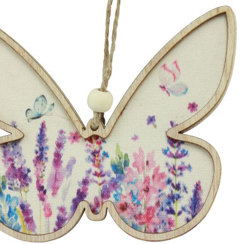 Produkt Wieszak na dekoracje drewniane motyle 11,5x9,5cm 6 szt.