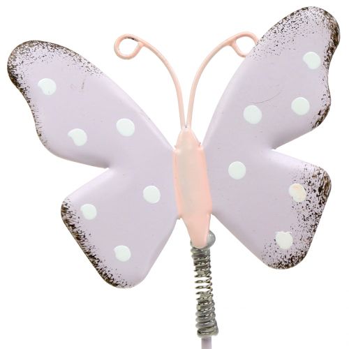 Floristik24 Zatyczka kwiatowa motyl pastelowa 24cm 12szt.