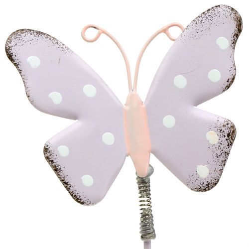 Produkt Zatyczka kwiatowa motyl pastelowa 24cm 12szt.