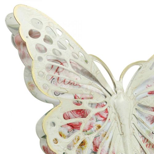 Produkt Dekoracja ścienna metalowa dekoracja w kształcie motyla w stylu wiejskim szer. 29,5 cm