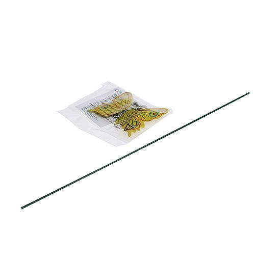 Floristik24 Motyl na patyku 8cm Żółty