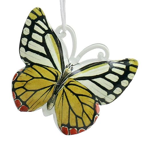 Floristik24 Motyl do powieszenia kolorowe różne 5,5 cm 3 szt