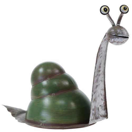 Deco ślimak metalowa figura dekoracyjna dekoracja ogrodowa 26x14x20cm