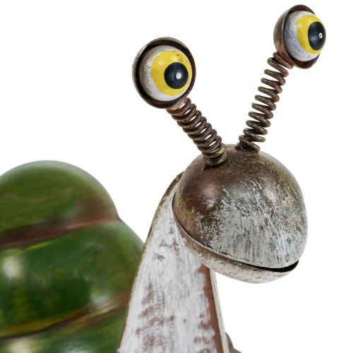 Deco ślimak metalowa figura dekoracyjna dekoracja ogrodowa 26x14x20cm