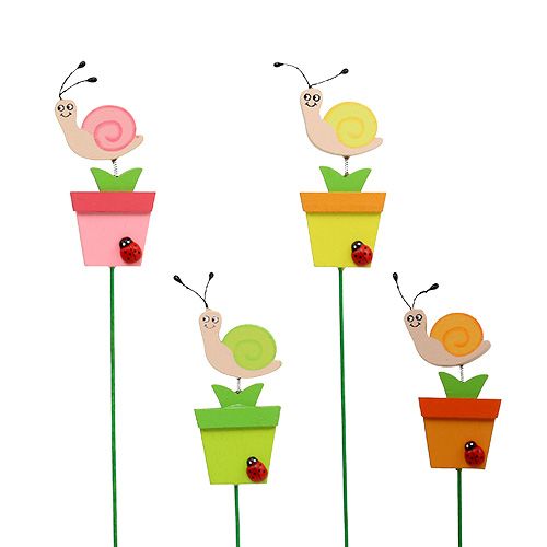 Floristik24 Ślimak w doniczce 8,5cm dł. 28cm 16 szt