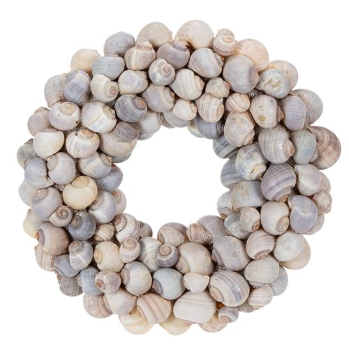 Floristik24 Wianek ślimakowy do powieszenia, dekoracyjny w stylu marynistycznym, Nathai, Ø35cm