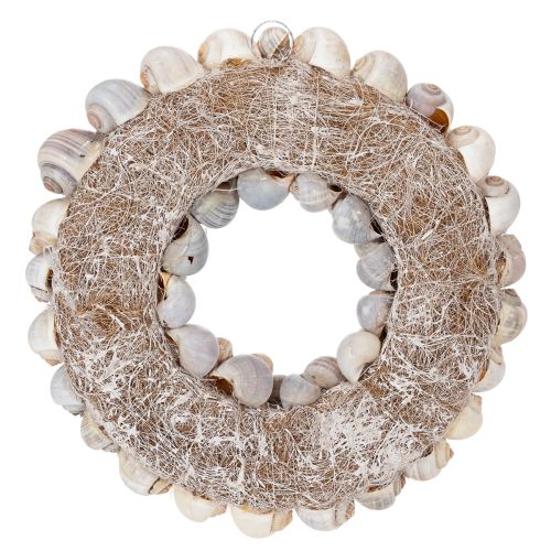 Produkt Wianek ślimakowy do powieszenia, dekoracyjny w stylu marynistycznym, Nathai, Ø35cm