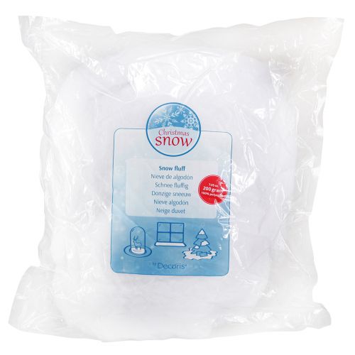 Produkt Ozdoba śnieżna sztuczny śnieg bawełniana zimowa biała 200g