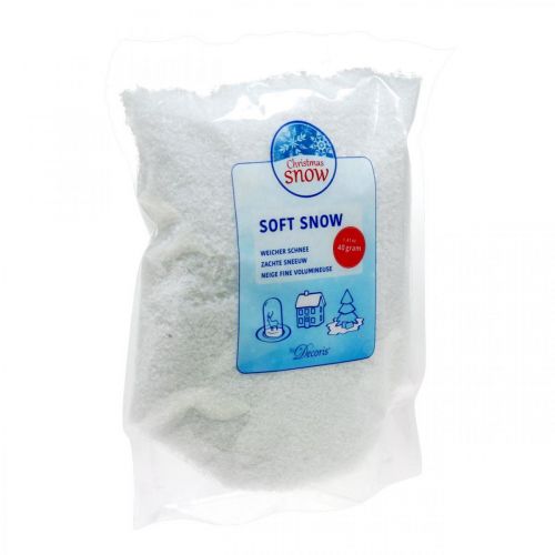 Produkt Sztuczny śnieg miękki biały śnieg dekoracyjny 40g