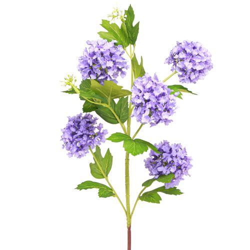 Produkt Sztuczne kwiaty w kształcie śnieżki fioletowy kwiat 5 baldachimów L78cm 2szt
