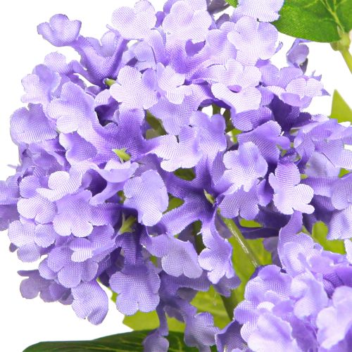Produkt Sztuczne kwiaty w kształcie śnieżki fioletowy kwiat 5 baldachimów L78cm 2szt