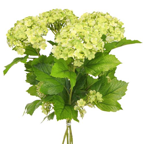 Kwiaty sztuczne kula śnieżna Kalina sztuczna zielona 61cm 4 szt