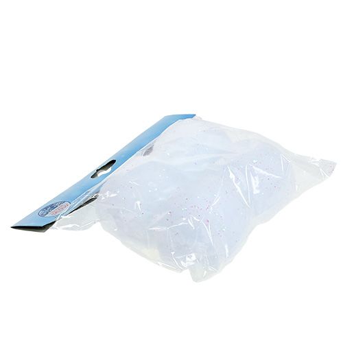 Floristik24 Kula śnieżna z miką 8cm 4szt