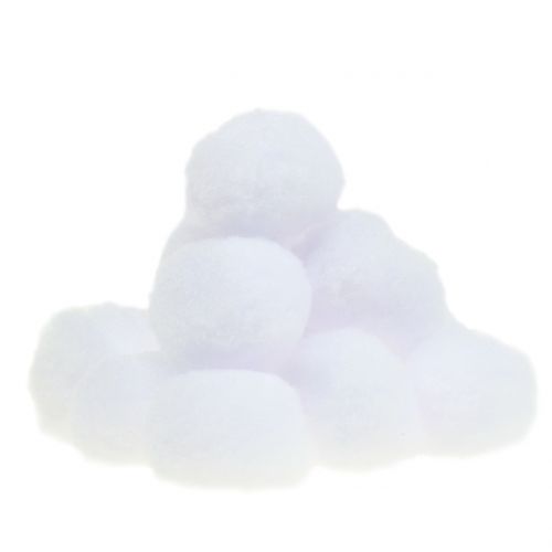 Floristik24 Śnieżka biała 4cm 24 szt