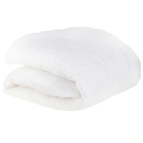 Produkt Pokrywa śnieżna w kolorze białym z brokatem w kolorze srebrnym 250cm x100cm