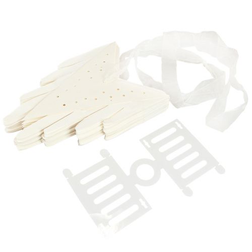 Produkt Papier w kształcie płatka śniegu do zawieszania dużej gwiazdy w kolorze białym Ø50cm