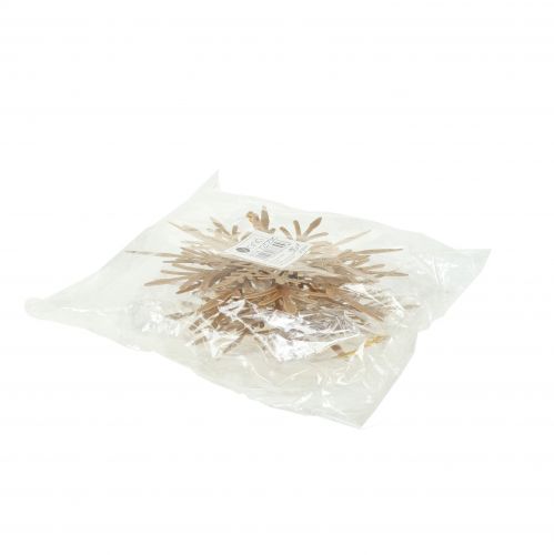 Produkt Płatek śniegu efekt 3D złoty 16cm x 15,5cm 2 szt