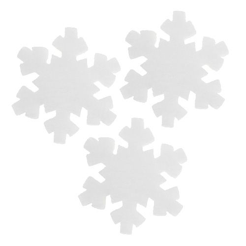 Śnieżynka biała 7cm 8szt