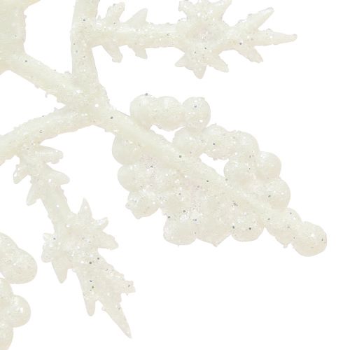 Produkt Dekoracja płatek śniegu biały brokat kryształki lodu 10cm 12 szt