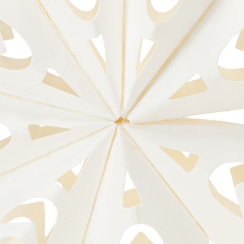 Produkt Ozdoby świąteczne papierowe w kształcie płatków śniegu, białe, 15 cm, 4 sztuki