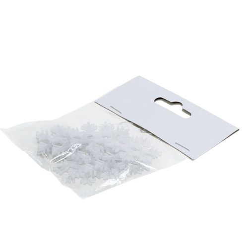 Floristik24 Płatki śniegu Ø3,5cm z miką 12szt.
