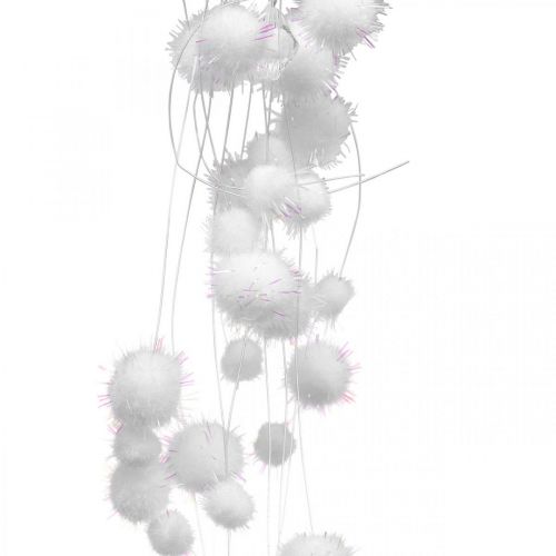 Produkt Girlanda Snowball Zimowa Girlanda Snowflakes Biała 72cm