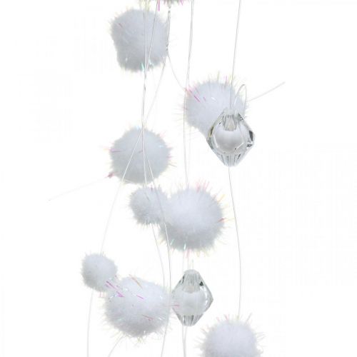 Produkt Girlanda Snowball Zimowa Girlanda Snowflakes Biała 72cm
