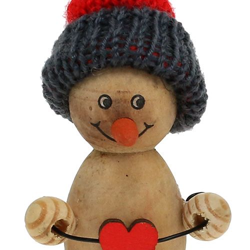 Floristik24 Bałwan figurka drewniana 8cm - 9cm 6szt.