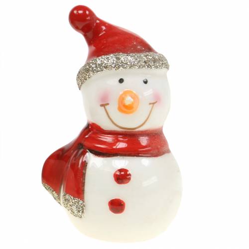 Floristik24 Dekoracja świąteczna figura bałwanek 7,5cm 4szt