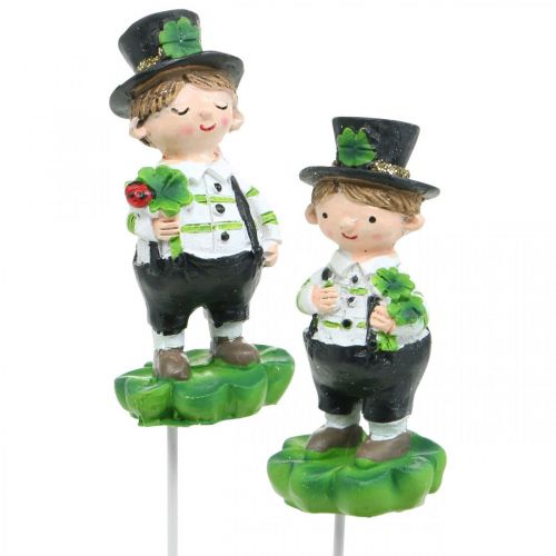 Produkt Kominiarz z koniczyną, zatyczka na Sylwestra, talizman, Dzień Świętego Patryka L27cm 4 sztuki