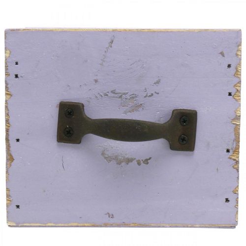Produkt Szuflada Shabby Chic Deco Wood Purple Spring Deco 12,5×12,5×10cm
