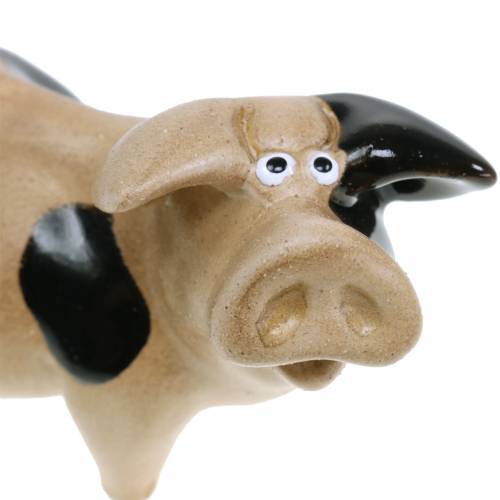 Floristik24 Świnia nakrapiana ceramiczna 11cm zestaw 2 szt.