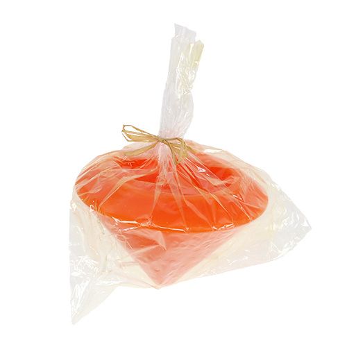 Floristik24 Świeca pływająca w kolorze pomarańczowym Ø13cm