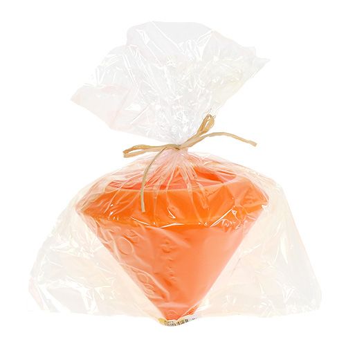 Floristik24 Świeca pływająca w kolorze pomarańczowym Ø16cm