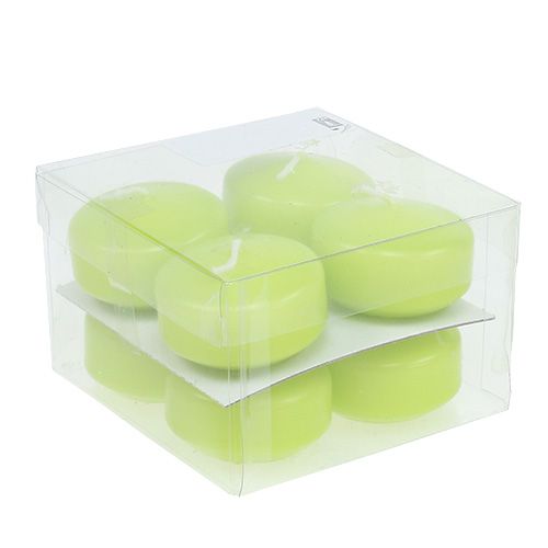 Produkt Świece pływające zielone 4,5cm 8 szt.