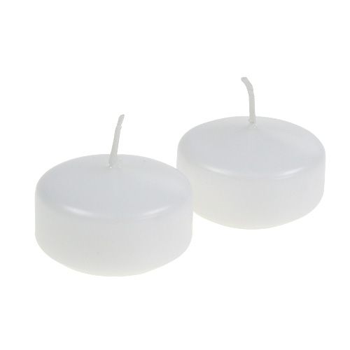 Produkt Świece pływające białe 4,5cm 8 szt.