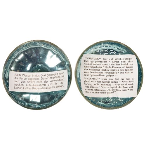 Produkt Pływający szklany świecznik typu tealight, elegancki akcent w każdym pomieszczeniu, 10 cm, 2 sztuki