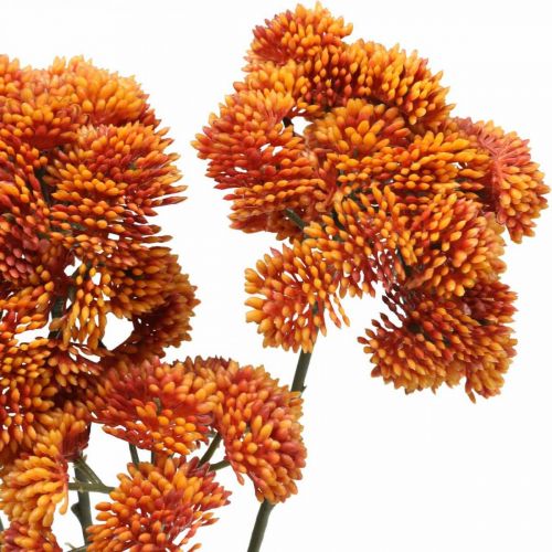 Floristik24 Rozchodnik Sztuczny Pomarańczowy Jesienna Dekoracja 70cm 3szt.