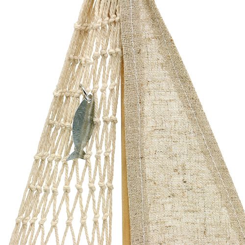 Floristik24 Drewniana żaglówka do dekoracji 25cm x 43cm