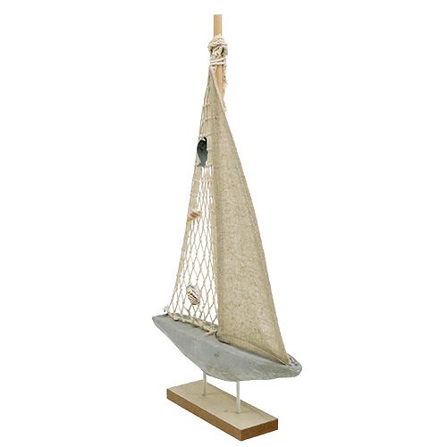 Floristik24 Drewniana żaglówka do dekoracji 25cm x 43cm