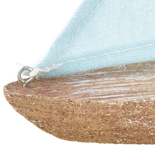 Floristik24 Vintage żaglówka drewniana dekoracyjna statek 12×3×15cm mix 2szt