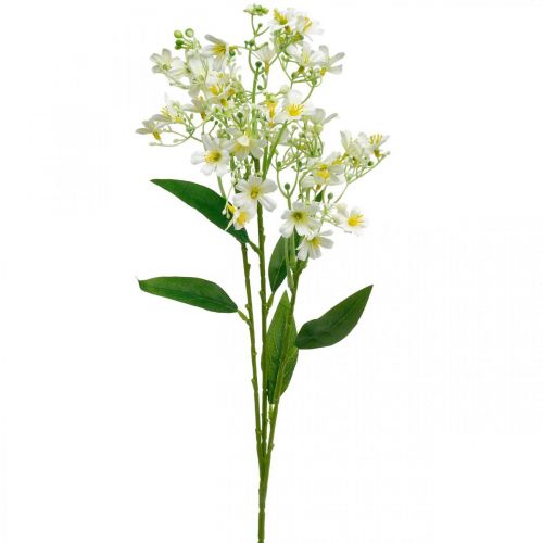 Floristik24 Sztuczny Kwiat Jedwabny, Dekoracja Kwiatowa, Kwiat Jedwabny, Deco Kwiat Biały L72cm