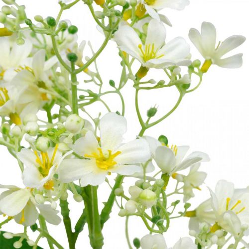 Produkt Sztuczny Kwiat Jedwabny, Dekoracja Kwiatowa, Kwiat Jedwabny, Deco Kwiat Biały L72cm