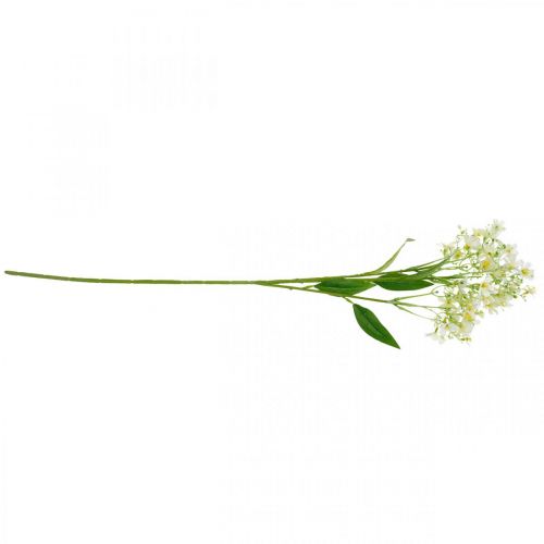 Floristik24 Sztuczny Kwiat Jedwabny, Dekoracja Kwiatowa, Kwiat Jedwabny, Deco Kwiat Biały L72cm