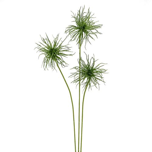 Floristik24 Kwiaty jedwabne Xanthium zielone 63cm 4szt.