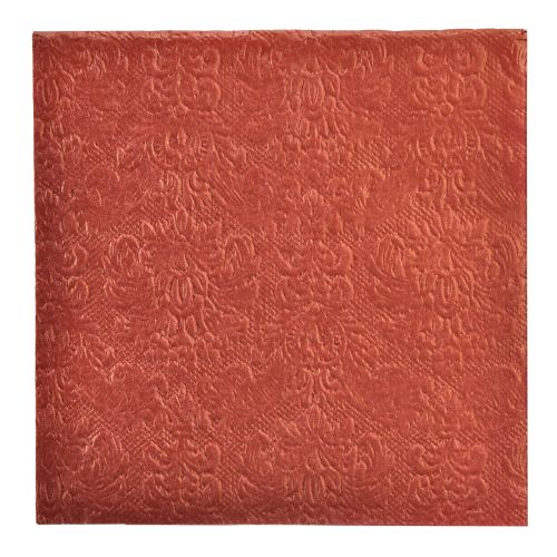 Floristik24 Serwetki Bordeaux Tłoczone Ozdoby 33x33cm 15szt