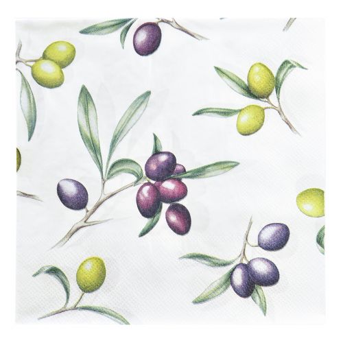 Produkt Serwetki z oliwkami Letnia dekoracja stołu 33x33cm 20 szt