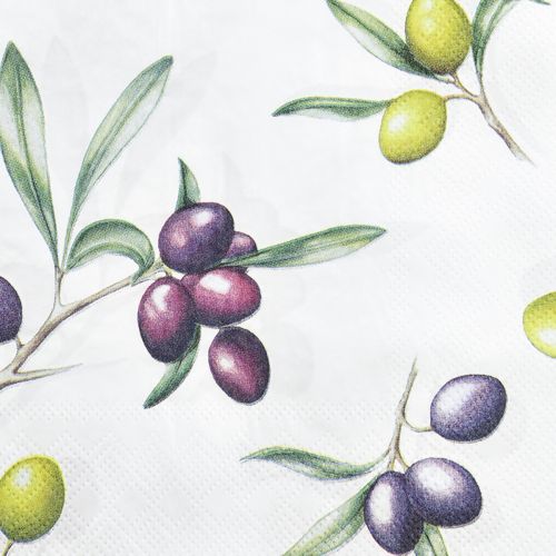 Produkt Serwetki z oliwkami Letnia dekoracja stołu 33x33cm 20szt
