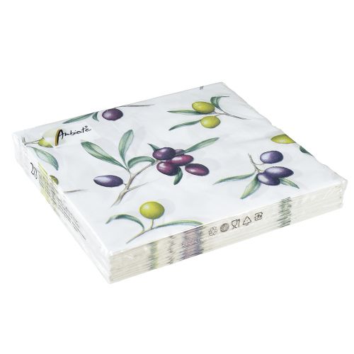 Produkt Serwetki z oliwkami Letnia dekoracja stołu 33x33cm 20 szt